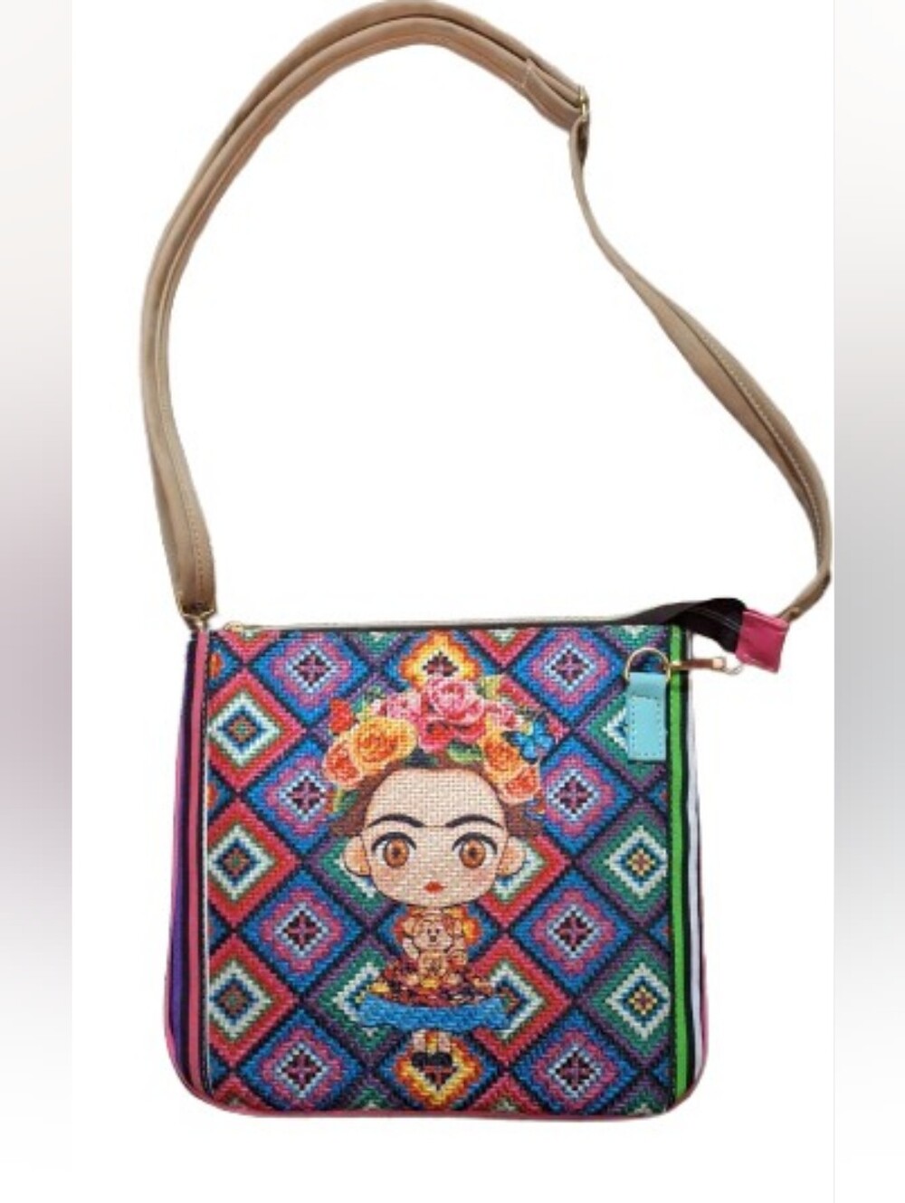NWOT Frida Kahlo Crossbody Bag